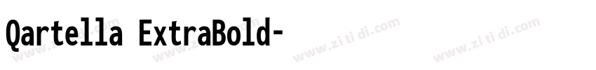 Qartella ExtraBold字体转换